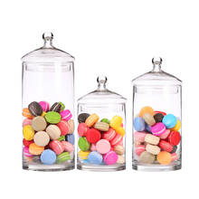 Botellas de almacenamiento de vidrio transparente europeo, tapa gruesa de gran capacidad, para dulces, decoración del hogar y boda 2024 - compra barato
