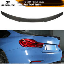 Spoiler traseiro de fibra de carbono para bmw, para os modelos f82, m4, coupe 2014-2019, 2024 - compre barato