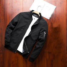 Новые модные брендовые куртки, мужские повседневные однотонные пальто, весенняя куртка, Мужская водонепроницаемая верхняя одежда, M-6XL куртка-бомбер в стиле милитари 2024 - купить недорого