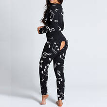 2021 Autumn Winter Adult Woman Sexy Note Printed Creativity Multiple Styles Button-Style Functional Button Flap Adult Pajamas 2024 - buy cheap