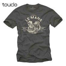 New Men Summer Style  Motorcycle with Le Mans Engine Short Sleeve Biker Tee Print Your Own T Shirt 2024 - buy cheap