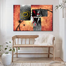 African Ethnic Retro, illustration vintage, Afro Woman, Abstract African Wall Art, Masai Canvas Print, African Art Painting, Mas 2024 - buy cheap