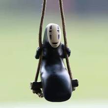Figura de ação do anime homem sem rosto, estatueta de decoração de carro ghibli, brinquedos diy para decoração 2024 - compre barato