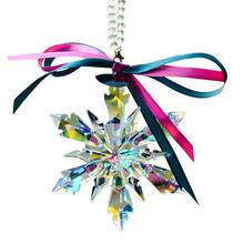 New AB Color Crystal Snowflake Hanging Ornament Car Decor Crystal Prisms Pendants Suncatcher Home Wedding Decor Dropshipping 2024 - compre barato