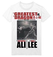 Camiseta Unisex de Bruce Lee, The Dragon Vs, Ruiz, Ali Sting, Like A Bee, Unisex 2024 - compra barato