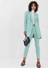 Conjunto de pantalones y chaqueta de manga larga para mujer, conjunto de 2 prendas, traje personalizado 2024 - compra barato