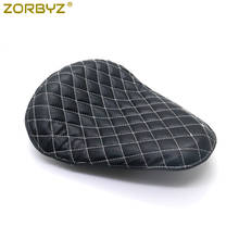 ZORBYZ Black Motorcycle Synthetic Leather Diamond SOLO Driver Seat For Harley Chopper Bobber Custom SX650 2024 - buy cheap