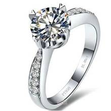 Incrível! 1 ct anel de pedra sintética em forma de coração, anel de capinação de prata esterlina, anel de noivado, frete grátis 2024 - compre barato