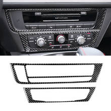 For Audi A6 C7 A6L 2012 2013 2014 2015 2016 Carbon Fiber Car Center Control Air Condition CD Panel Cover Trim 2024 - buy cheap