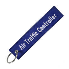Remove Before Flight ATC Key Chain Jewelry Embroidery Blue Black Air Traffic Controller Key Ring Chain for Fashion Keychains 2024 - buy cheap