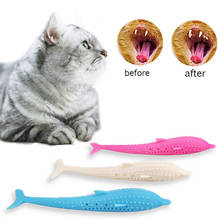 Игрушки для кошек, рыб, забавная набивная зубная щетка для животных, кошачья жевательная игрушка, плюшевый щенок, кошка, зубочистка, интерактивные игрушки, товары для домашних животных 2024 - купить недорого