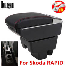 For Skoda Rapid Armrest Box Skoda Rapid 1 Universal Car Central Armrest Storage Box cup holder ashtray modification accessories 2024 - buy cheap