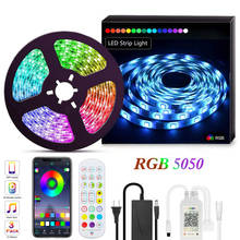 5m 10m 5050 SMD 300 LEDs Strip Lights B-T APP/Remote Control Music Color Changing RGB LED Lights for Bedroom Living Room 2024 - buy cheap