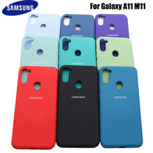 Funda de silicona líquida para Samsung Galaxy A11 M11, carcasa suave para teléfono Samsung Galaxy A11 m11 2024 - compra barato