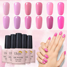 Ukiyo 10ml Pink Series Gel Polish Nail Art Purple Color Gel Nail Polish Semi Pernanent Nail UV Polish Nails Lacquer Enamel Paint 2024 - buy cheap