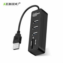 KEBIDU Multi USB 2.0 HUB Card Reader 3Port USB HUB 2.0 Splitter SD TF Card Reader USB Combo All in One PC Computer Accessories 2024 - buy cheap