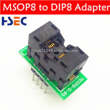 MSOP8 to DIP8 adapter  MCU Test IC socket Programmer adapter Socket msop8 SSOP8 SSOP16 SOP8 to dip8 for Universal  Programmer 2024 - buy cheap