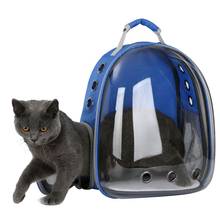Cápsula transparente transpirable para mascota, gato, cachorro, mochila espacial de viaje, bolsa de transporte 2024 - compra barato