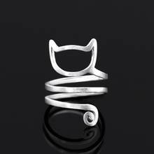 Женское кольцо в виде кошки ENDELI, изысканное кольцо из серебра 2021 пробы с кристаллом от Swarovski, украшение для женщин и женщин, 925 2024 - купить недорого
