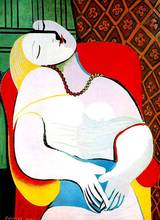 Pablo Picasso LE REVE THE DREAM  SILK POSTER Decorative Wall painting 24x36inch 2024 - buy cheap