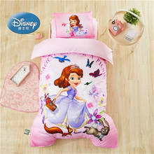 Disney roxo sofia congelado elsa mickey mouse jogo de cama berço do bebê 3 pçs capa edredão lençol para o bebê meninos meninas 0.6m 2024 - compre barato