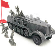 Vehículo militar alemán Sd.Kfz.7 de media pista, montaje de plástico, modelo de coche blindado con soldados, juguetes para niños, regalo, 1:72 2024 - compra barato