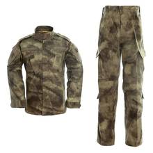 Camuflagem militar tático, uniforme de combate acústico, calça e camuflagem para airsoft, roupa militar do exército dos eua, equipamento de caça 2024 - compre barato