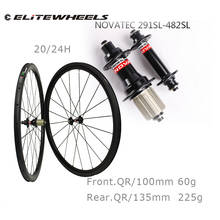 Elitewheel-roda de carbono 700c para bicicleta, conjunto de roda tubular sem câmara de ar, novatec 2024 - compre barato