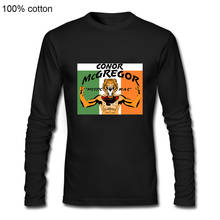Conor-Camiseta de manga larga para hombre, Camisa de algodón con diseño creativo impreso, McGregor, Colonel Harland Sanders, novedad de verano, 2020 2024 - compra barato