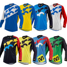 Men Lycra Downhill Jersey Long Sleeve MTB Enduro Motocross Mountain Bike Clothing Off Road Male Cycling Clothes Bicycle Shirt DH 2024 - buy cheap