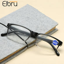Elbru-gafas de lectura antiluz azul para hombres y mujeres, lentes de lectura con gradiente de Color, marco completo, para presbicia + 1,0, 2,0, 2,5, 3,0, 3,5, 4,0 2024 - compra barato