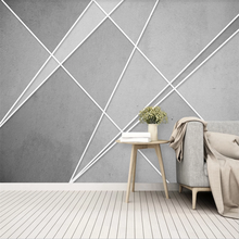 XUE-papel tapiz personalizado para pared, mural decorativo 3D-8D de estilo nórdico, retro, línea de arte geométrico, para dormitorio 2024 - compra barato