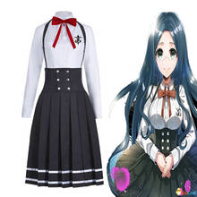 Disfraz de Anime Danganronpa V3 Shirogane Tsumugi edición Original JK para mujer, uniforme de Cosplay, trajes de fiesta de Halloween con pelo de peluca 2024 - compra barato