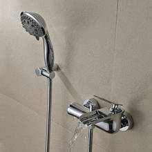 Vidric chrome cachoeira banheira banheiro chuveiro torneiras torneira do banheiro único punho misturadora fixado na parede 2024 - compre barato