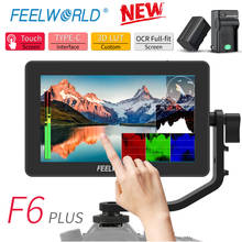 FEELWORLD F6 PLUS 4K монитор 5,5 дюймов на камеру DSLR 3D LUT сенсорный экран IPS FHD 1920x1080 видео 4K HDMI полевой монитор Dslr 2024 - купить недорого