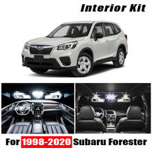 Kit de pacote para luz interior de carro 9x, com led branco livre de erros, para 1998-2016, 2017, 2018, 2019 e 2020 subaru forester 2024 - compre barato