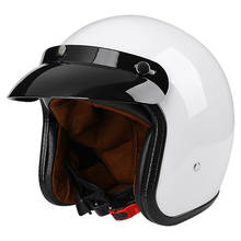 Casco De cara abierta Para Motocross, Capacete Para Moto, accesorios Para Atv, Kask, color blanco brillante, M 57, 58cm 2024 - compra barato