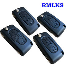 RMLKS For peugeot 407 407 307 308 607 Remote Key Case Shell Key Cover 3 Buttons Key Case CE0523 CE0536 For Citroen Flip Remote 2024 - buy cheap