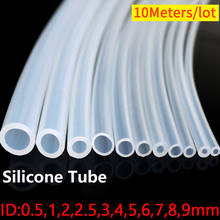 10 Meters Food Grade Clear Transparent Silicone Rubber Hose ID 0.51 2 3 4 5 6 7 8 9 10 mm O.D Flexible Nontoxic Silicone Tube 2024 - buy cheap