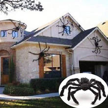 Aranha gigante peludo decoração halloween prop casa assombrada decoração festa de férias decorações de aranha 2024 - compre barato