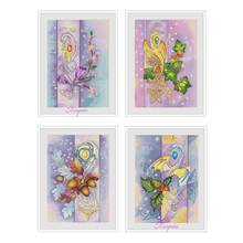 top Four season scenery counted cross stitch 11CT 14CT 18CT DIY Chinese Cross Stitch kits embroidery needlework Sets 2024 - buy cheap