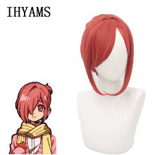 Anime Toilet-bound Hanako-kun Cosplay Wigs Mitsuba Styled Heat Resistant Synthetic Hair Orange for Halloween Party + Wig Cap 2024 - buy cheap