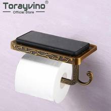 Torayvino Antique Carved Zinc Alloy Bathroom Toilet Paper & Phone Holder Pattern Toilet Paper Holders Tissue Boxes Wall Mounted 2024 - buy cheap