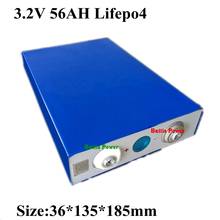 3.2V 56Ah Lifepo4 Battery Rechargeable Long Life Cycles 4000 Times 5C Solar 3.2v 50ah 60ah 55ah 8s 4S 12v 24v 2024 - buy cheap