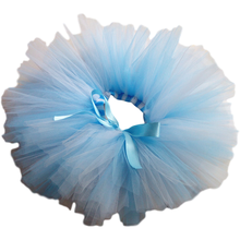 Girls Dance Skirt Ballet Tutu fluffy blue and white color baby cute tutu skirt toddler girls Costume Cosplay Wear 2024 - buy cheap