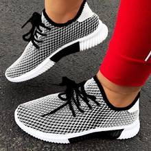 2020 Fashion Vulcanized Shoes Woman Outdoor Lightweight Casual Shoes Breathable Lace Up Sneakers Shoes Women Zapatillas Mujer 2024 - buy cheap