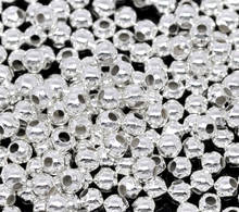 DoreenBeads-Cuentas de semilla de aleación de hierro para hacer joyas, bolas de bricolaje, joyería, regalos, alrededor de 3mm de diámetro, agujero: aproximadamente 1,1mm, 1000 Uds. 2024 - compra barato