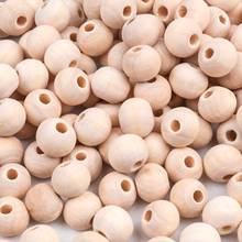 300pcs 8mm Natural Round Ball Wood Spacer Beads Unfinished Wooden Loose Bead Craft Supplies for Necklace Bracelet Jewelry Making 2024 - buy cheap
