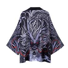 Kimono japonés tradicional para hombre, cárdigan, ropa de calle Harajuku, disfraz de Samurai, Yukata, Haori, Obi, FF2435 2024 - compra barato