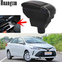 Dual Layer Storage Box Center Console For Toyota Yaris L Sedan Vios 2014 - 2018 Armrest Faux Cup Holder Arm Rest 2015 2016 2017 2024 - buy cheap